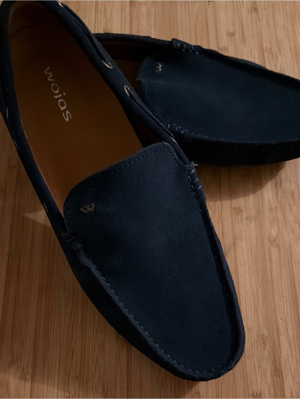 Men's Suede Slip-On Loafers in Navy
